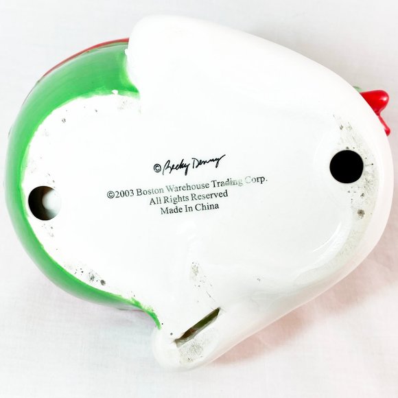 Christmas Snowman Dip Cheese Ball Bowl Retro Christmas Party  Boston Warehouse - Picture 6 of 7